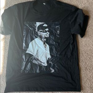 Breezy Bowl All- Star Black Graphic T-Shirt with Photo Print